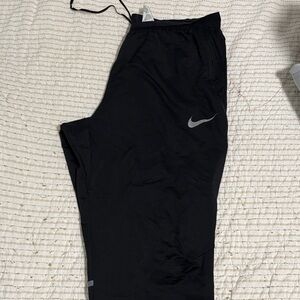 Nike Black Jogger Pants with Silver Logo